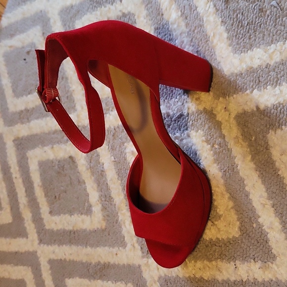 Maison Jules red Platforms  shoes - Picture 8 of 9